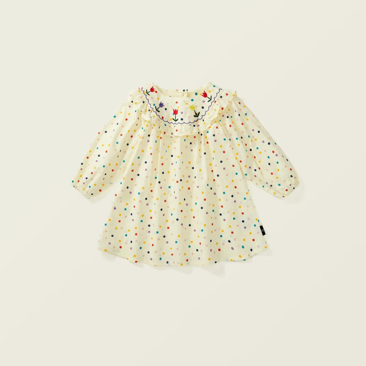 Children Girl Vintage Dress Spring Autumn Lace Turn Down Collar 2-8Y Princess Dress Fragment Flower Long Sleeve Baby Girls Dress