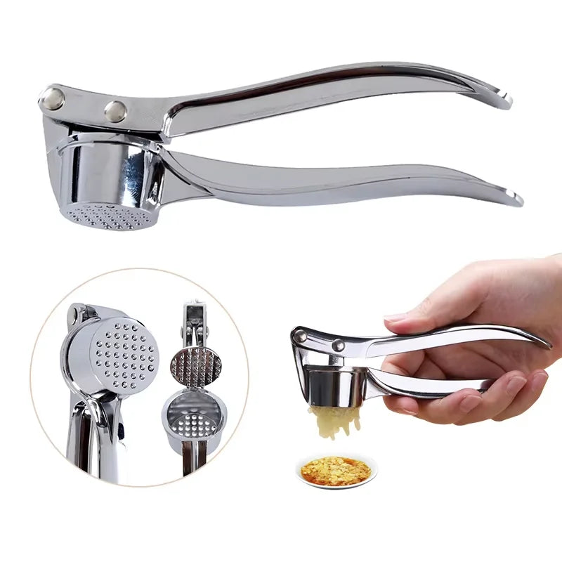 Stainless Steel Garlic Press Crusher Mincer Kitchen Garlic Smasher Squeezer Manual Press Grinding Tool Kitchen Accessories New