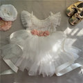 Elegant Little Girls Lolita Dress for Christmas Toddler Boho Chic Birthday Party Costume+ Blet 2pcs Outfit Set Wedding Clothing