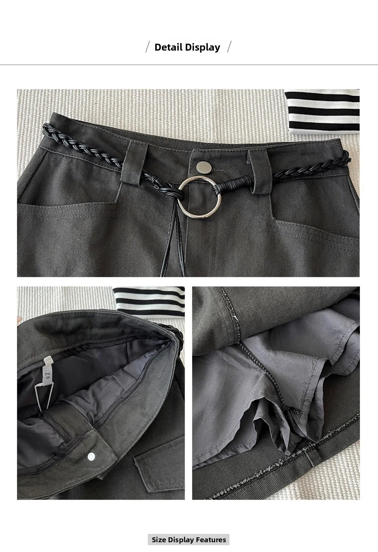 American Retro Versatile Denim Washed Cotton Workwear Mini Skirt Women Summer Korean Chic Bodycon Sexy A-Line Half-length Skirt