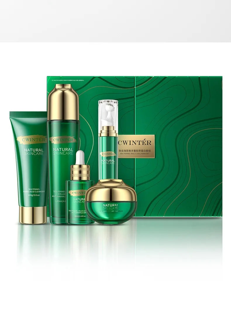 Sea Fennel Multi-Collagen Set Reduces Fine Lines Repairs Skin Hydrates  Brightens Anti-Aging Firming Skincare