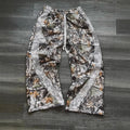 Embroidered Gray Slacks With Camouflage Features For Men's Women's Advanced Jogging Drawstring Sweatpants