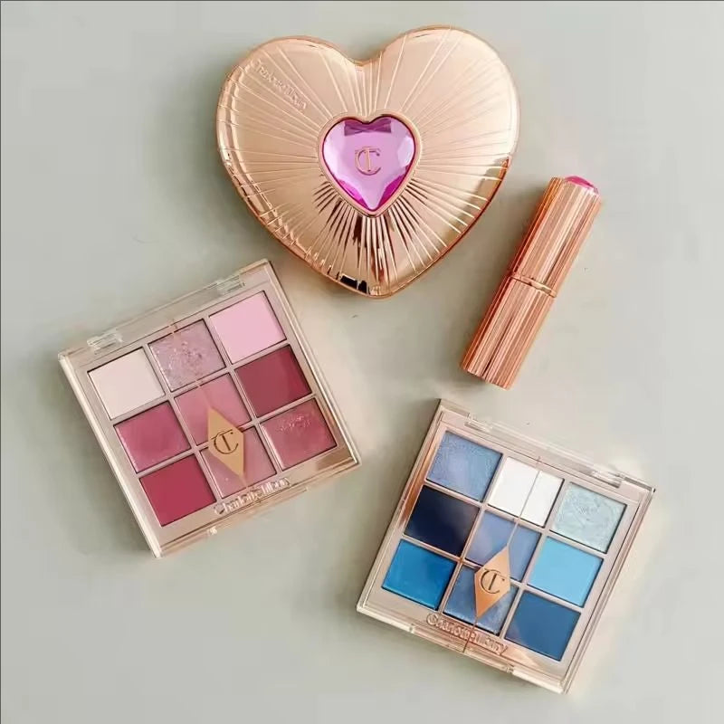 CT Eye Shadow Natural Base Makeup A Plate of Multi-purpose High Light Eye Shadow Eye Details Cool Summer Lip Gloss Makeup Suit