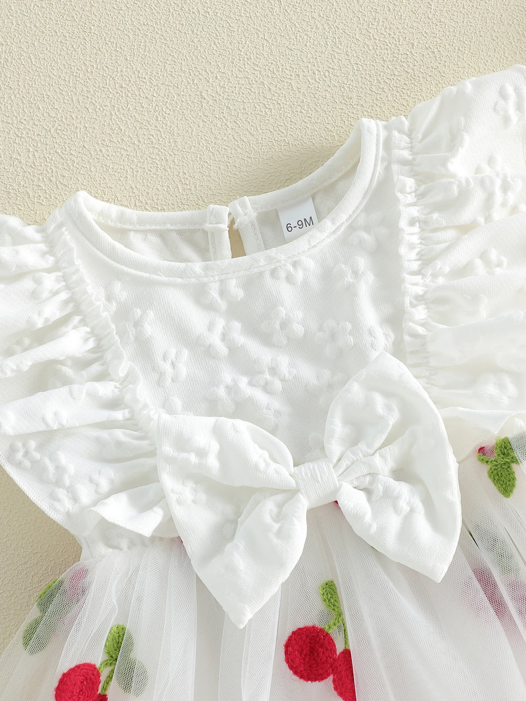 Citgeett Summer Toddler Girls Dress Embroidered Layered Tulle Bowknot Fly Sleeve Casual Dress Clothes