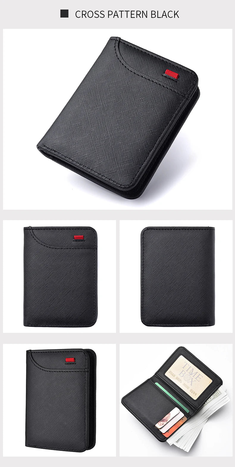 Men's Wallet Vertical Multi Card Small Wallet Driver's License Youth Mini Student Change Bag Card Bag