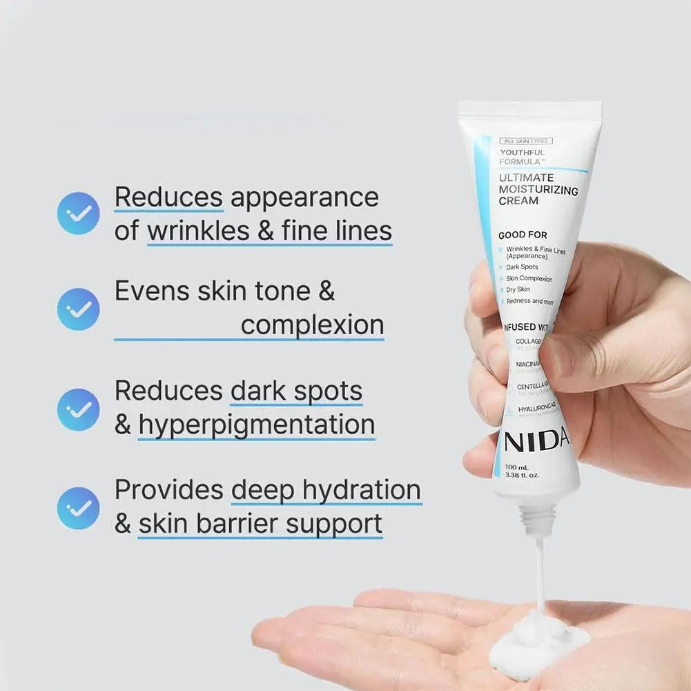 NIDA Moisturizing Face Cream - Multi-Action Rejuvenating 100ml
