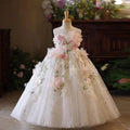 Dreamy Vow J197 Flower Baby Girl Adorable Princess Dress With Embroidery White Wedding Birthday Party Spring Summer Prom Gowns
