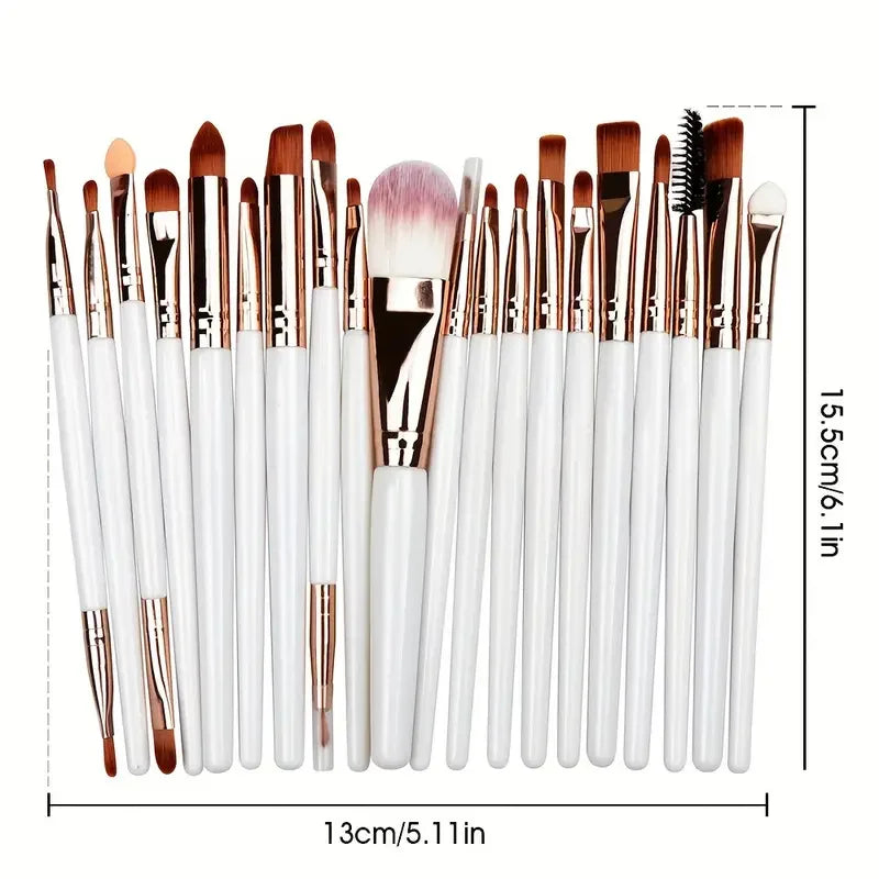 20Pcs Eye Makeup Brushes, Full Set Of Eye Shadow Makeup Tools, Popular Eyeliner Brush