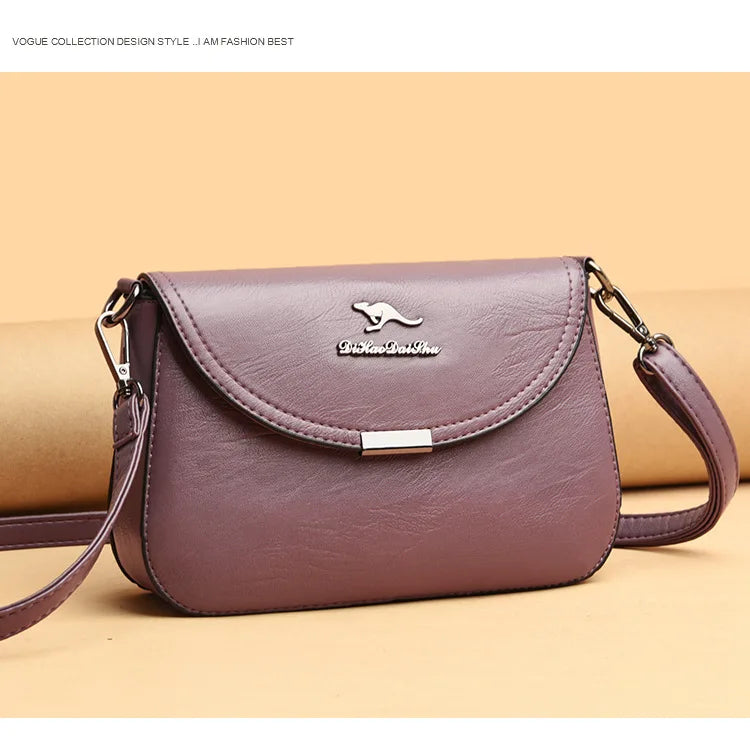 Soft Leather Crossbody Bag Large Capacity Fashionable Women's Shoulder Bag for Middle-Aged Mothers Hot Sale Of The Season New...