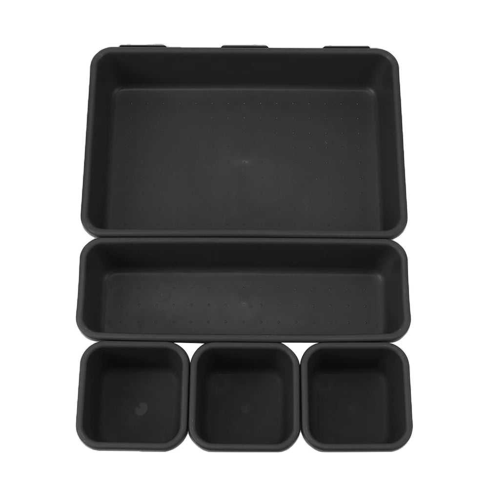 Juego de 8 bandejas organizadoras para cocina, baño, joyas, armario, maquillaje, cajones, caja de almacenamiento
