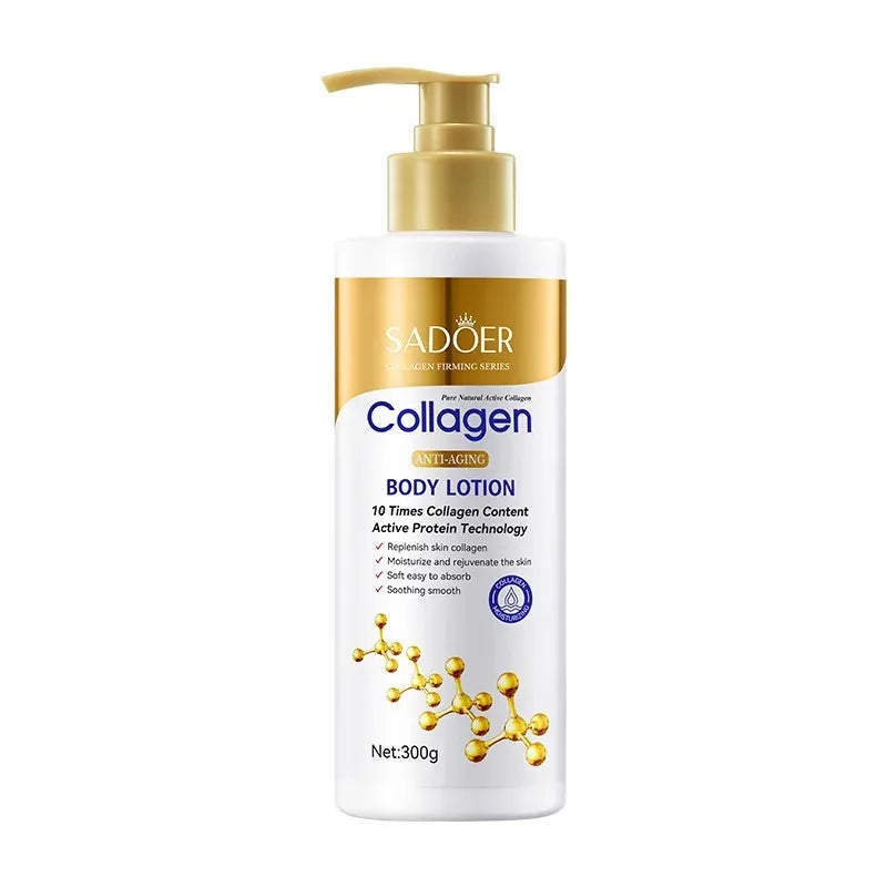 300G Sadoer Collagen Body Lotion Skin Care Moisturizing Hydrating Refreshing Body Care Moisturizing Skincare For Women'S Lotion