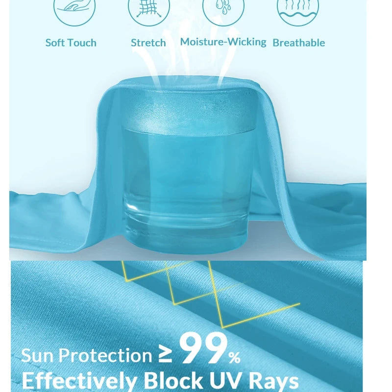 Nheals UPF 50+ Long Sleeve T-shirt Men's UV Sun Protection Quick Dry Breathable Sunscreen T-shirt Hiking Fish Performance Tops