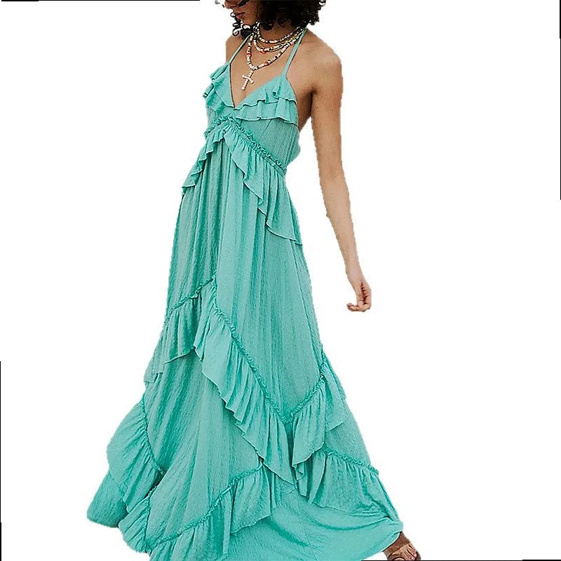 Pure Color Sleeveless Dress Summer Loose French Dresses for Women Casual Jumpsuit Overall Playsuit Matching Set