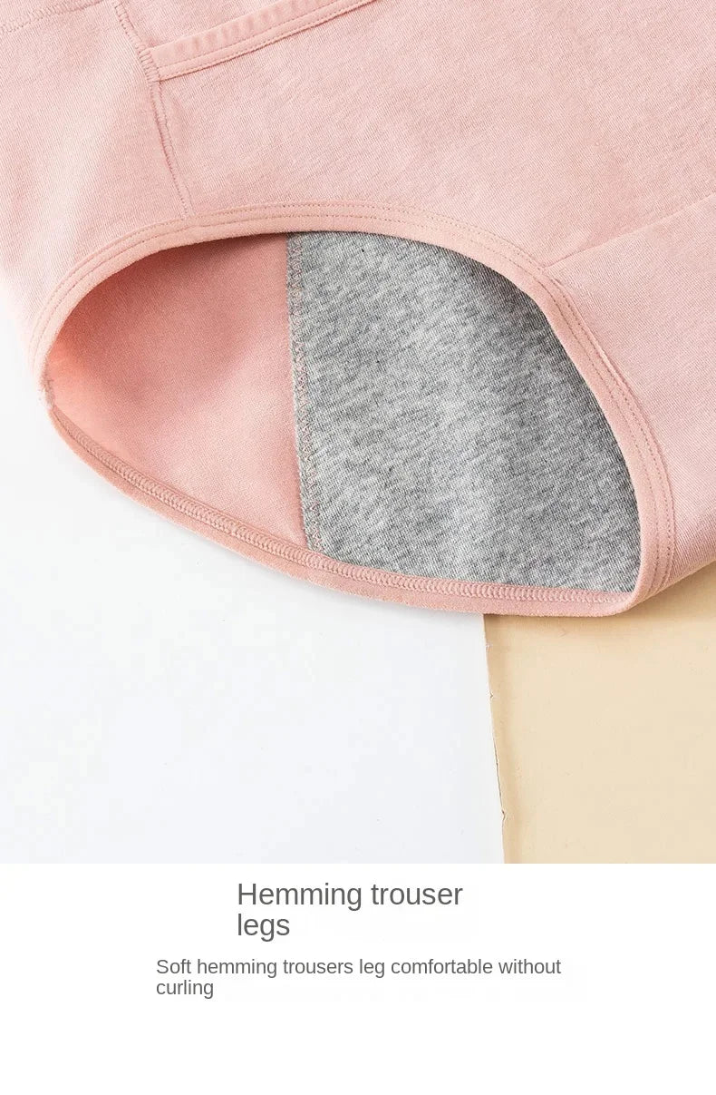 Cotton Menstrual Panties Leak Proof Breathable Cartoon cat Panties Woman Women Girls Physiological Pants Women's Intimates M-XL