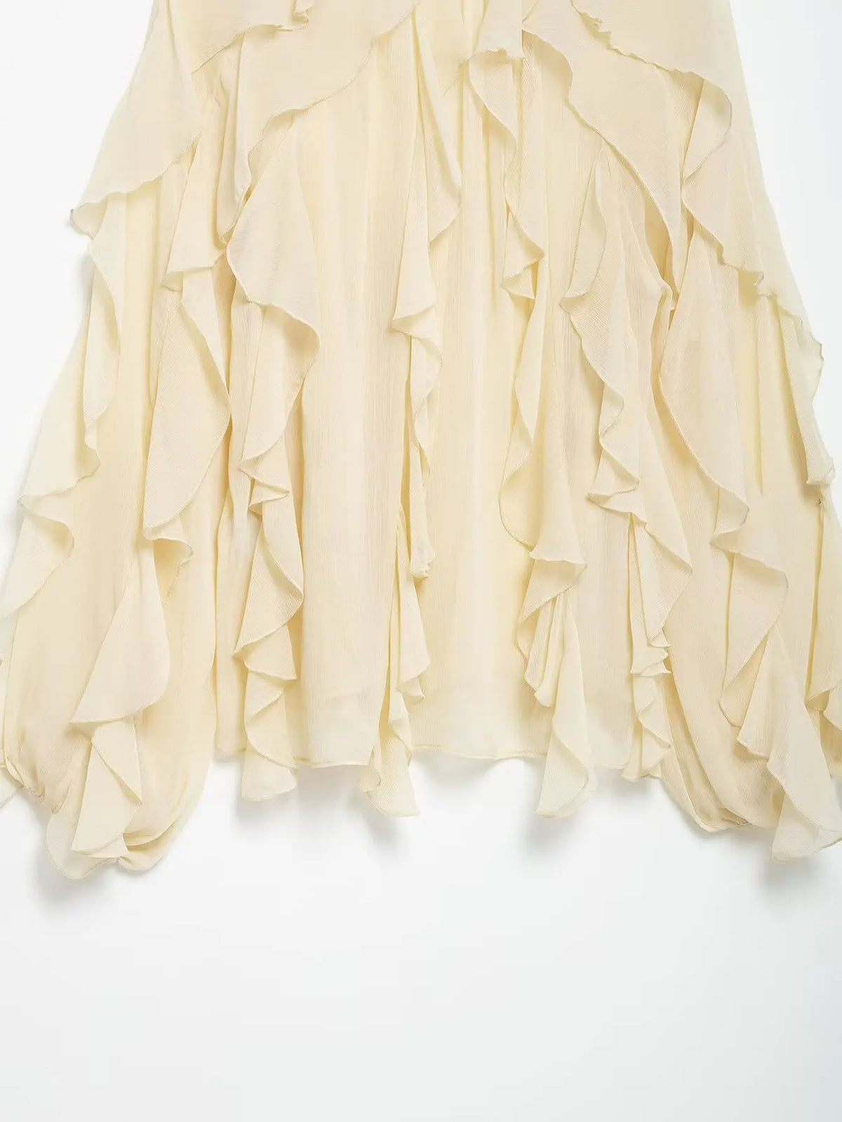 Women Fashion Solid Ruffled Blouse Vintage V-Neck Long Sleeves Female Chic Lady Shirts