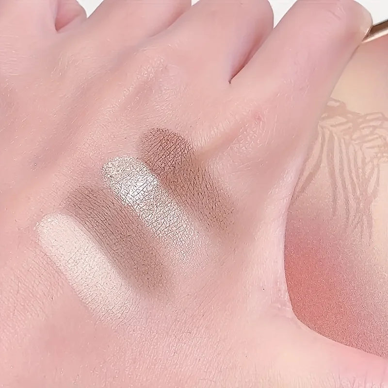 Sweetmint Multi-Function 4 Shades Contour Palette, Brightening Shading Sculpting, Long-Lasting Face Makeup