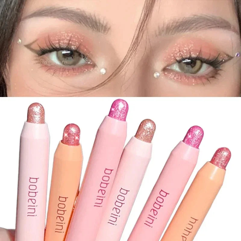 Pearlescent Eye Shadow Pen Glitter Eyeline Waterproof No smudging Highlight Eyeshadow Penlic Silkworm Liner Pen Shimmer Cosmetic
