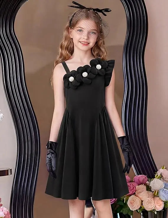Snvdzo Flower Girls Cami A-Line Sleeveless Summer Dress For Wedding Birthday Evening Party Prom Banquet Dresses 2026