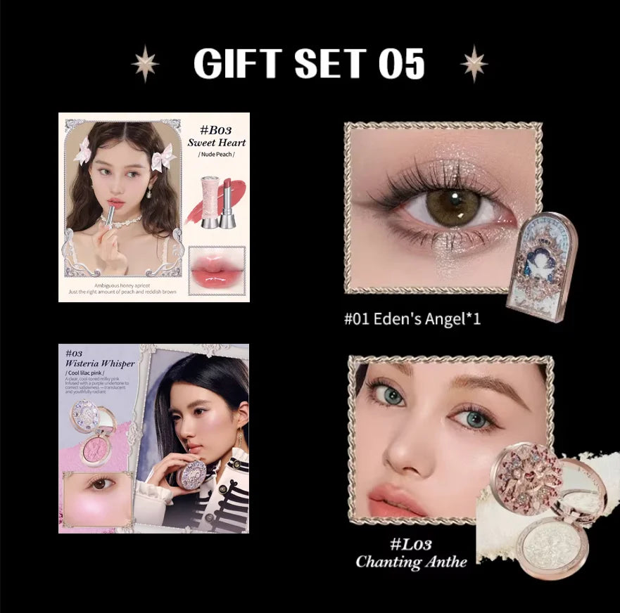 Flower Knows Little Angel Collection Makeup Set - All-in-One Gift Box