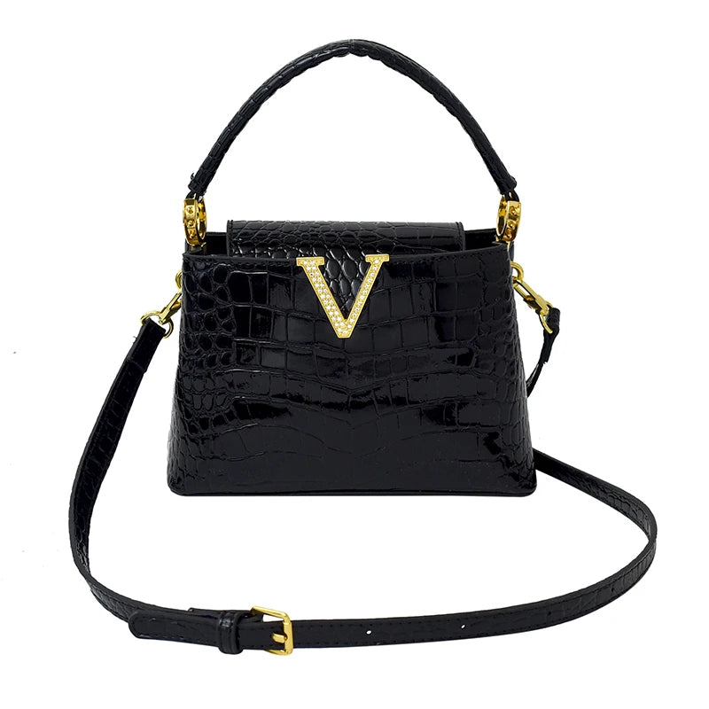 Mom' Bag Luxury Brand Ladies Messenger Bag In Leather - Famous Designer Elegant Tote Bag Popular Classic Design