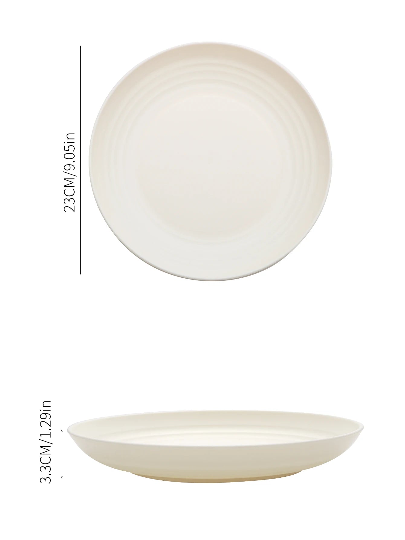 4/16pcs Plastic Plates (9 Inches in Diameter) Are Reusable and Suitable for Home Kitchens for Snacks, Desserts