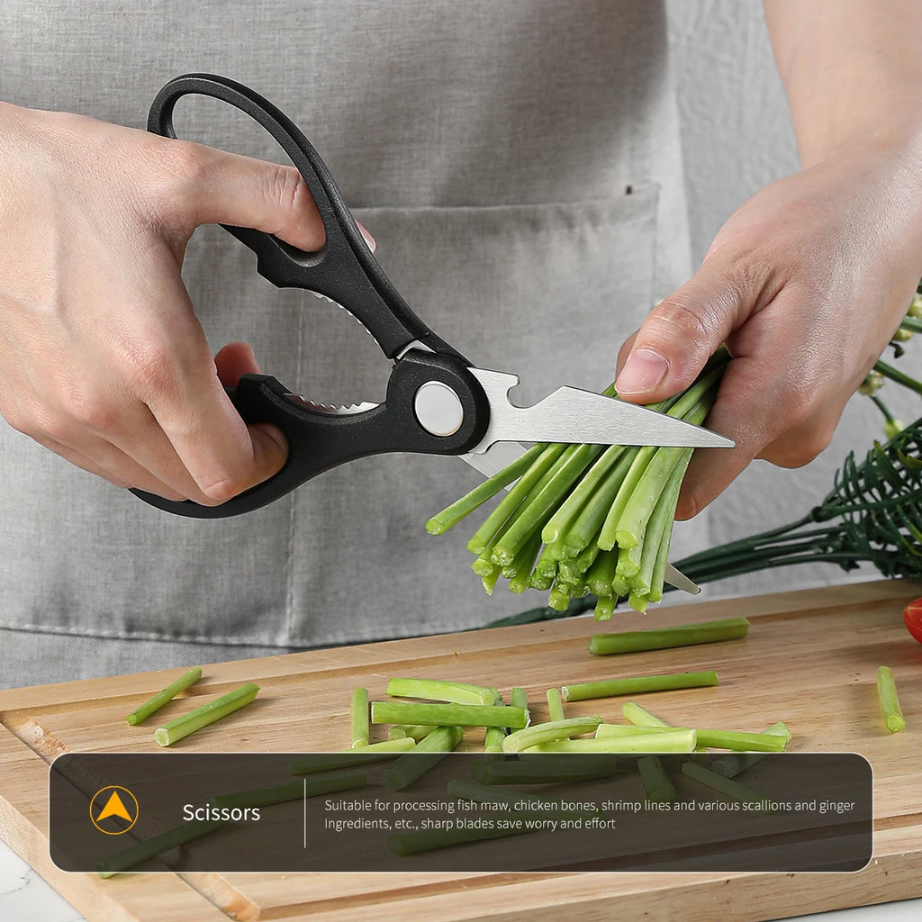 Juego de cuchillos de cocina de 3/5 piezas, juego de cuchillos de acero negro de alta calidad, cuchillos de regalo de acero inoxidable, utensilios de cocina para el hogar
