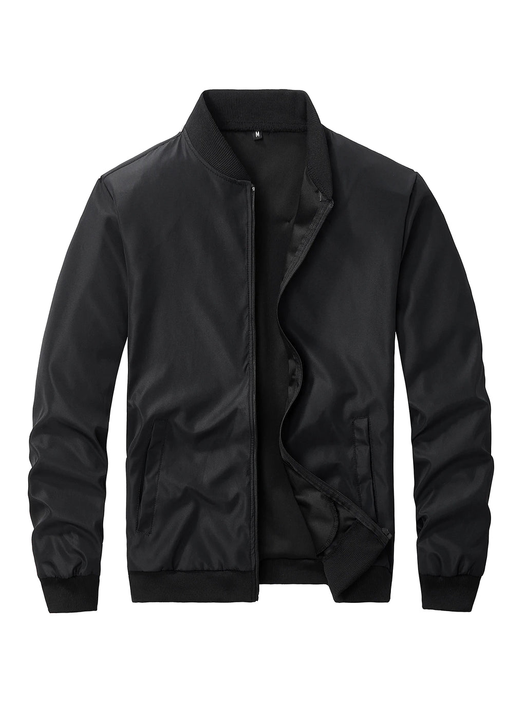 2024 Spring And Autumn New Baseball Collar Short Loose Solid Color Jacket Men'S Business Casual Thin Coat Trend