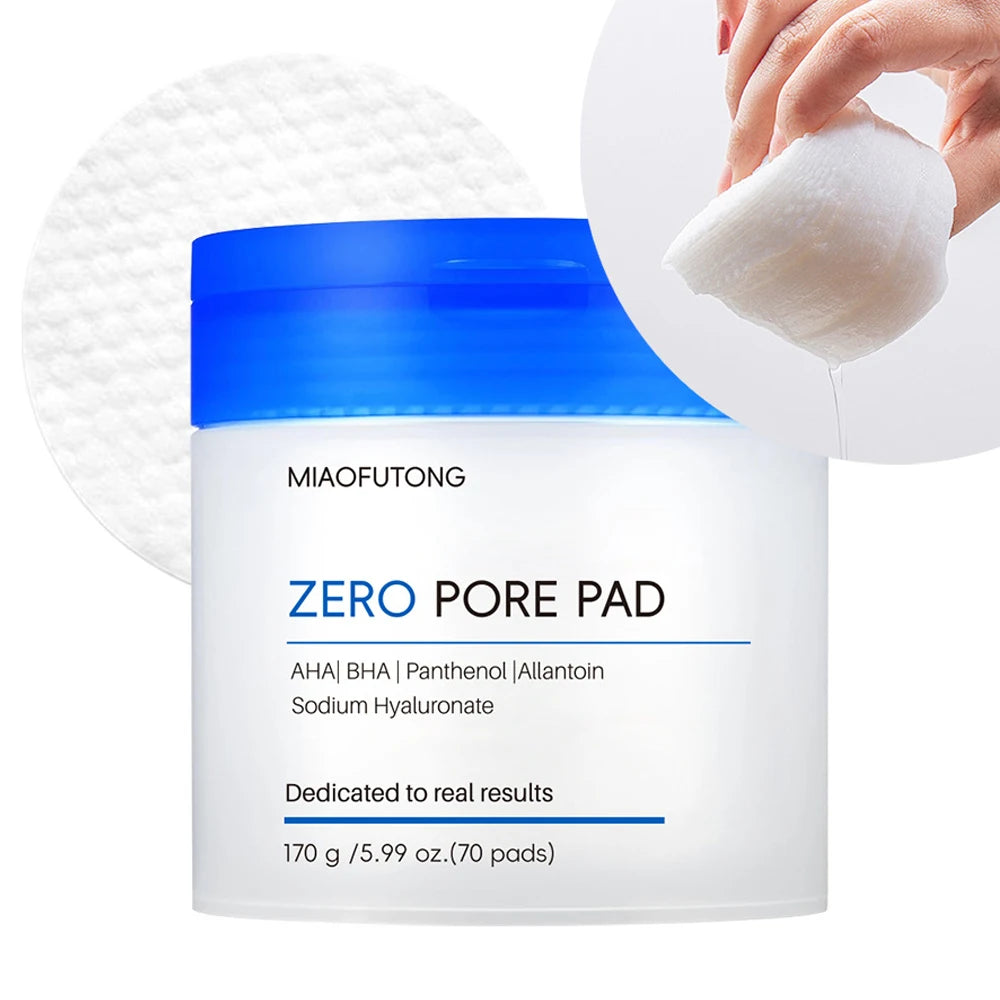 AHA BHA Exfoliating Facial Toner Pads - 70 Count Pore Care