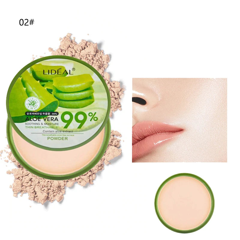 Aloe Vera Loose Setting Powder - Waterproof Oil Control Foundation 18g