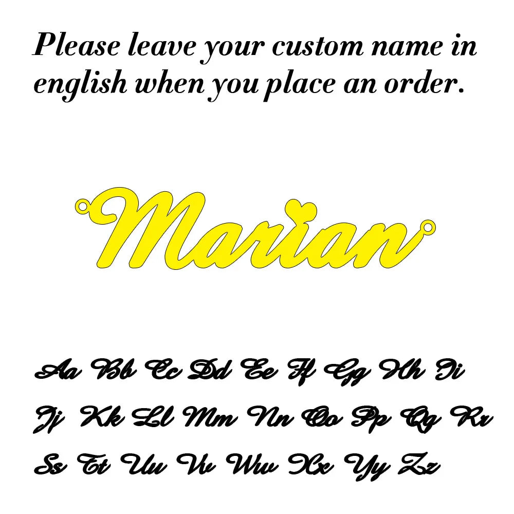 Collar con nombre personalizado para mujer, colgante de letras cursivas personalizadas, joyería de acero inoxidable, regalo para ella