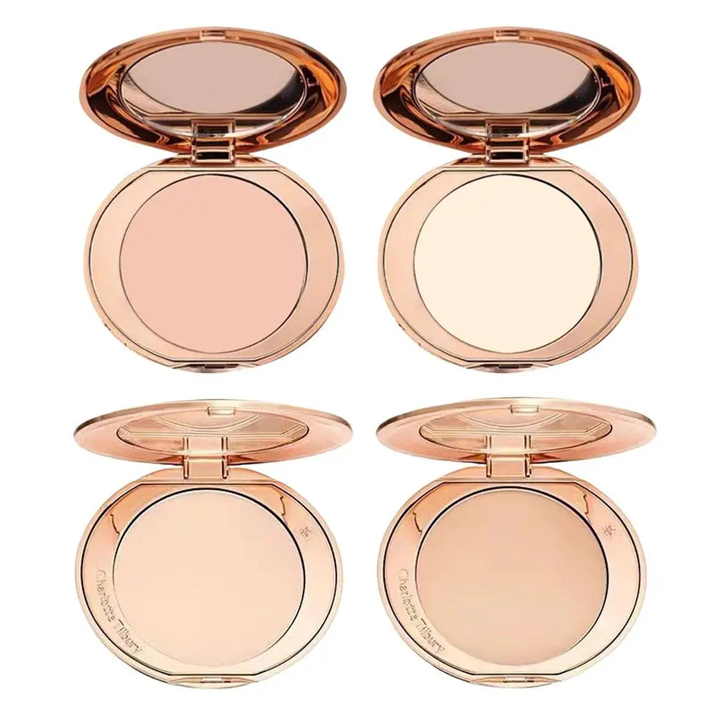 Soft Focus Pressed Powder Long Lasting Oil Control Setting Powder for Women Matte Texture Face Foundation Makeup Tool