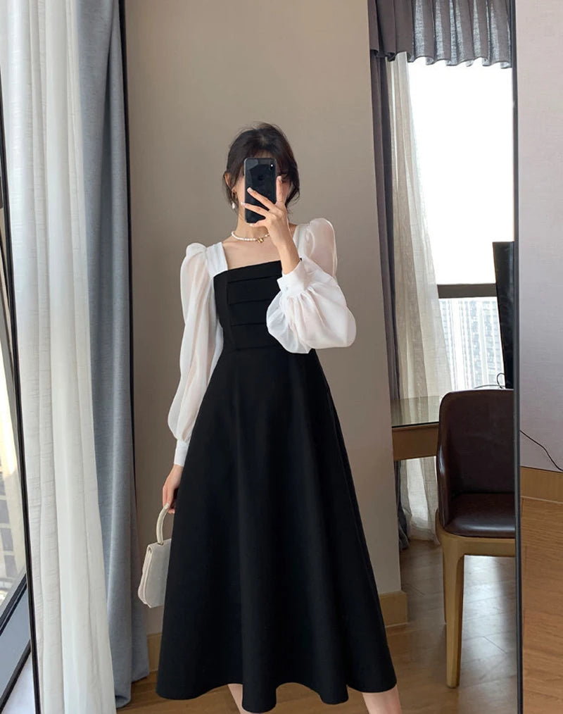 Women's Elegant Chiffon A-Line Dress
