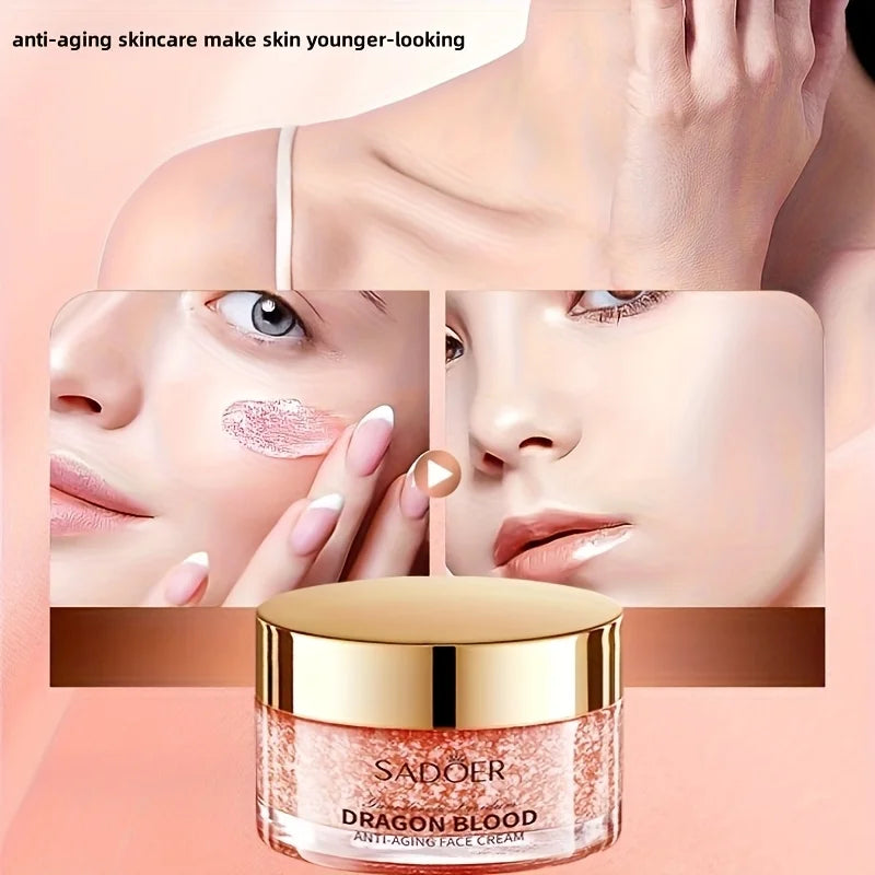 Dragon Blood Face Cream Natural Ganoderma Extract Firming Deep Hydration Fade Fine Lines Radiant Daily Night Facial Care Cream