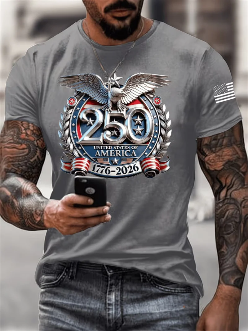 Patriotic American Flag Print T-Shirt - Unisex God Bless The USA