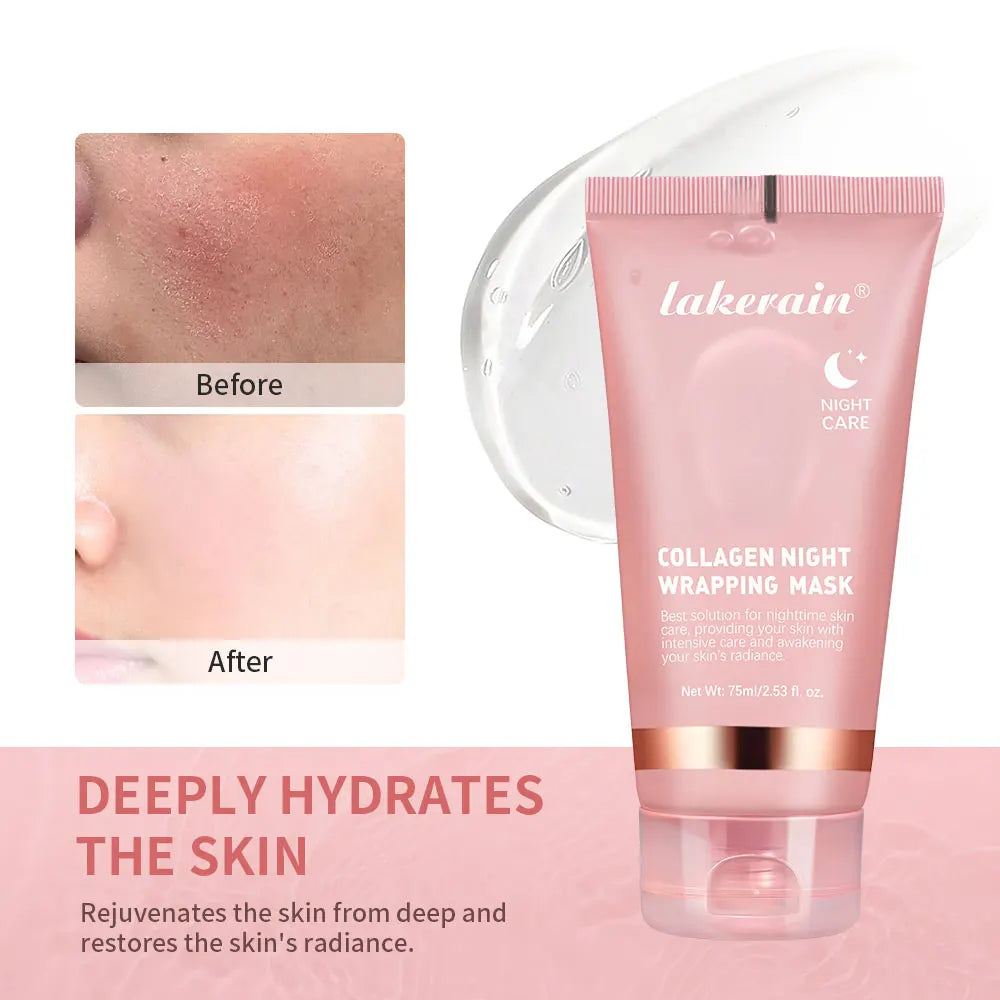 Lakerain Collagen Night Wrapping Peel-Off Mask - 75ml