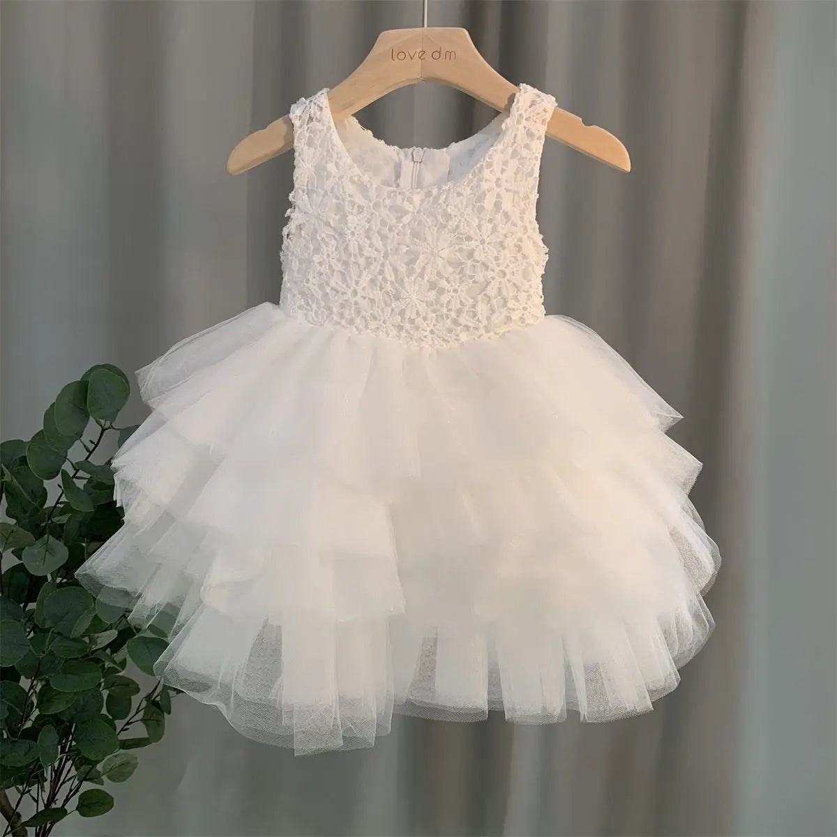 2026 Summer Kids Vest Dress Princess Tutu Skirt Performance Outfit Set Girls Sleeveless Dress