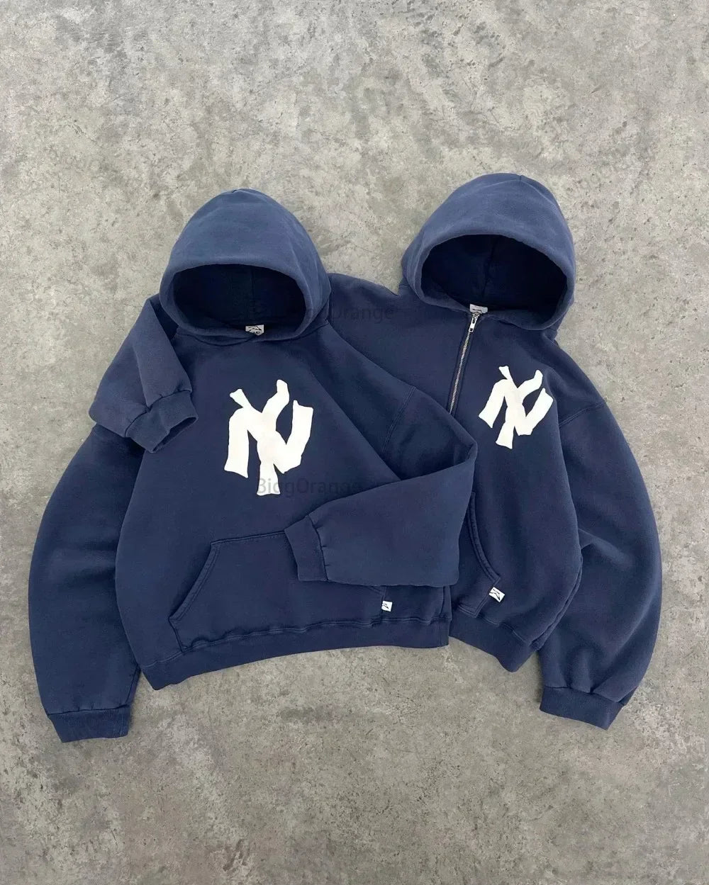 Y2K Harajuku Fashion Letter Pattern Printed Hooded Sweatshirt Hip Hood Casual Loose Men And Women'S Oversized Zipper Sweatshirt