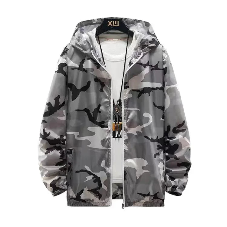 Men Women'S Running Sportswear Beach Hooded Clothes Couple Jackets Camouflage Transparent Sunscreen Coat Camo High Quality Clothe
