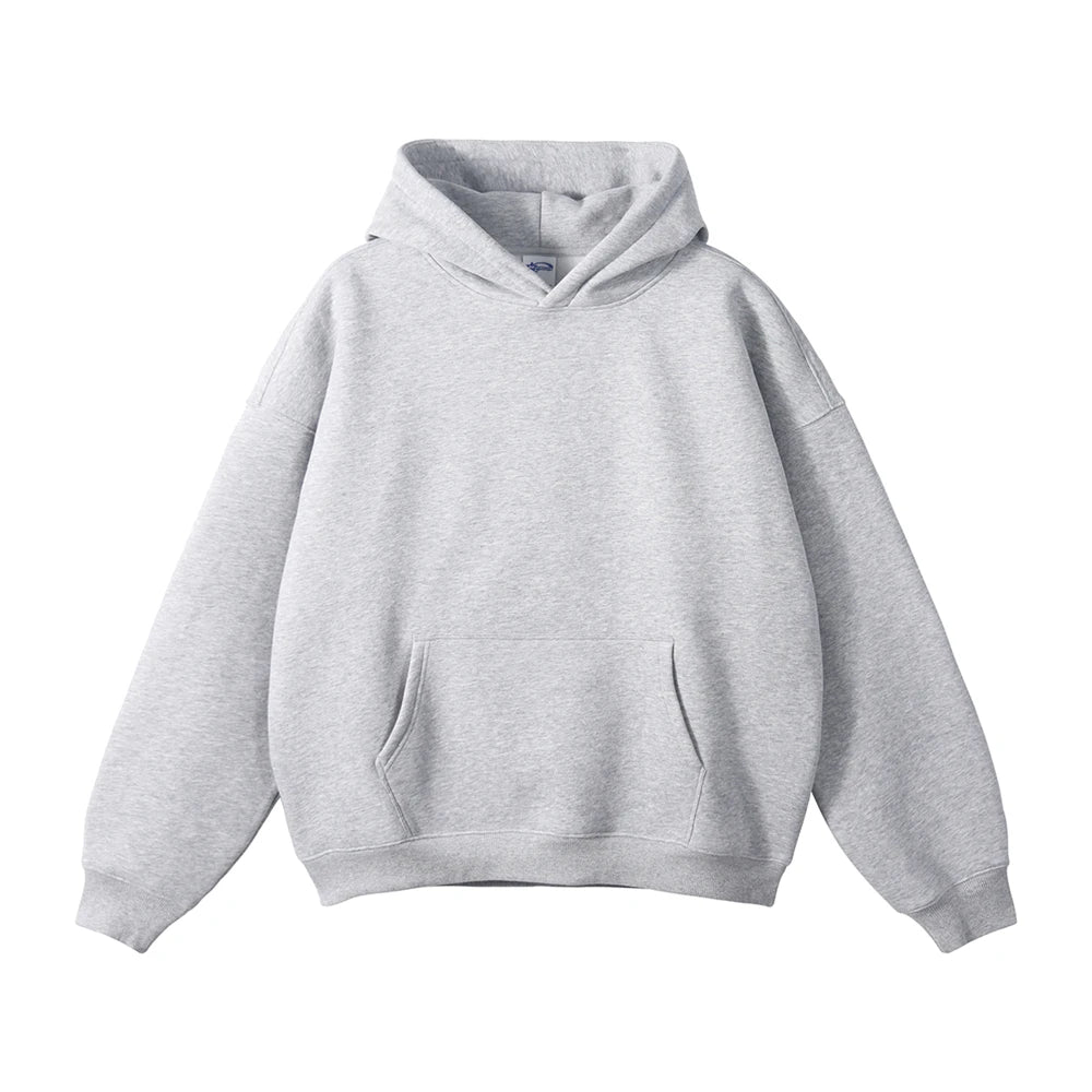 ZODF Men's Unisex Fleece Hoodie - 350gsm Oversized Winter Sweatshirt