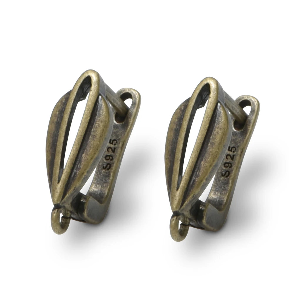 1 Pair New Antique Bronze Earrings Findings For Diy Woman Jewelry Earring Hooks Accessories Handmade Making Supplies