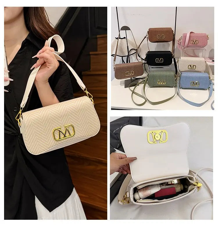 Famous Designer Crossbody Bag Trendy Letter Logo Also Serves As A Chic And Spacious Diaper Bag For Women
