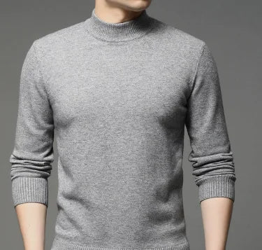 Mens Casual Knit Sweater Premium Warmth With Customizable Fit For Men And Everyday Comfort