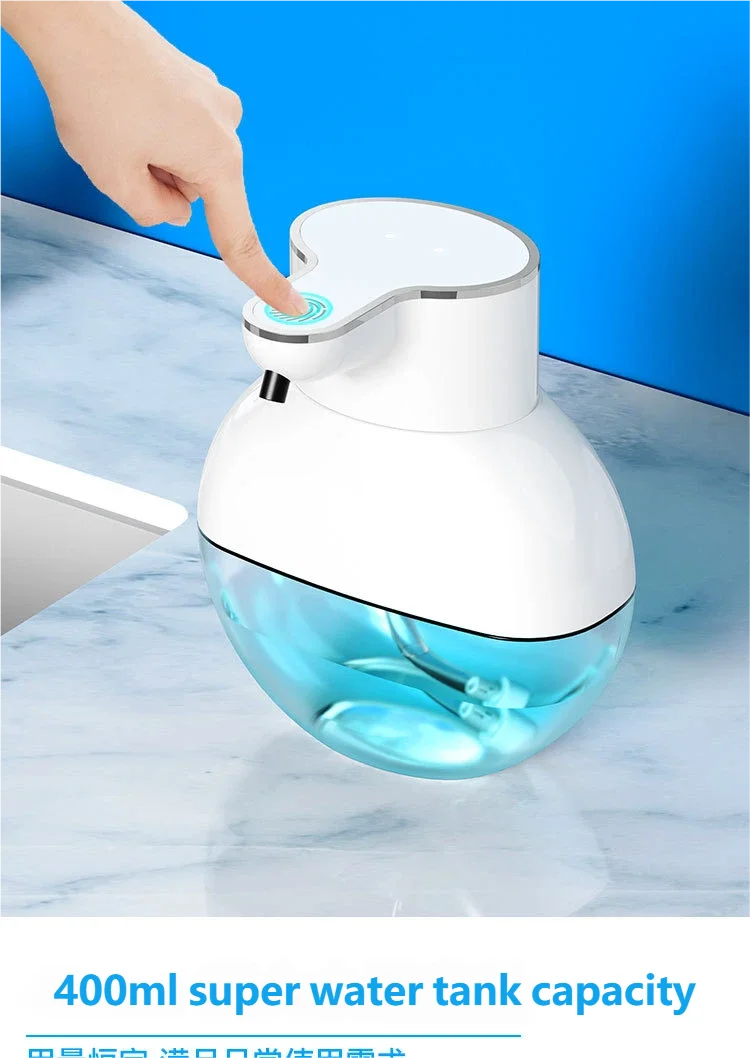 Dispensador de jabón automático Homefish, dispensador de espuma de jabón de manos de pared inteligente para lavavajillas de pequeña y gran capacidad