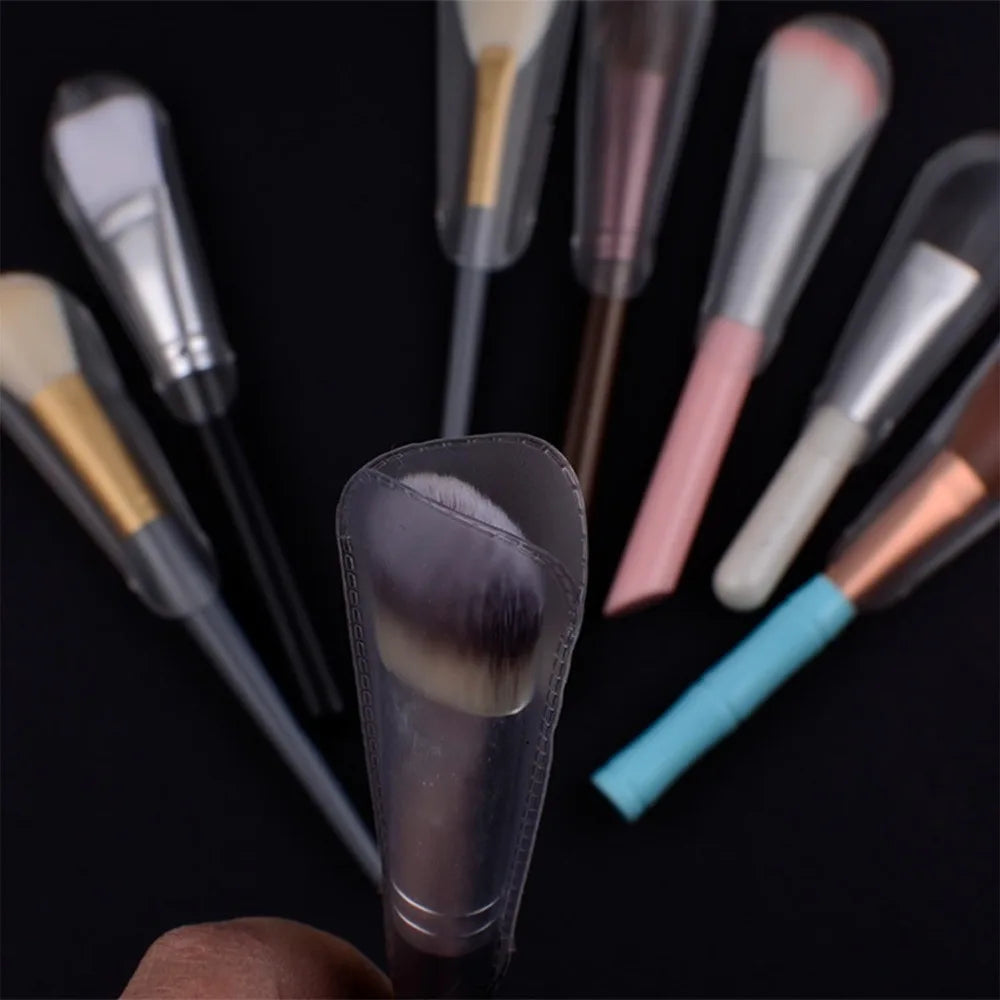 18PCS Makeup Brush Guards - 9-Size Universal Fit, Odorless & Dust-Proof for Travel Storage (Gift Ready)