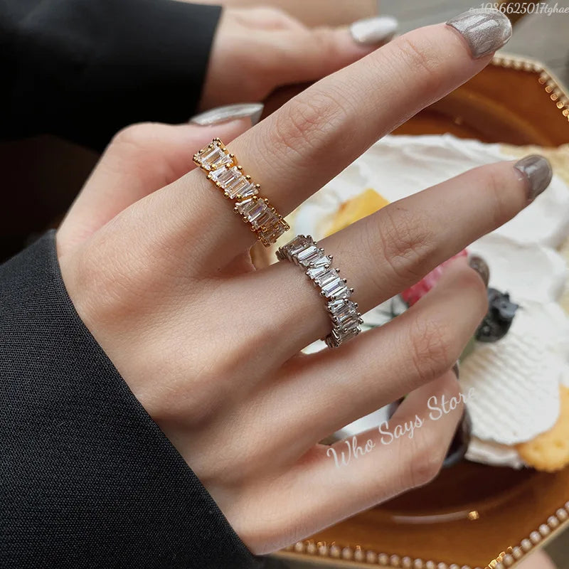 Sparkling Zircon Ring for Women