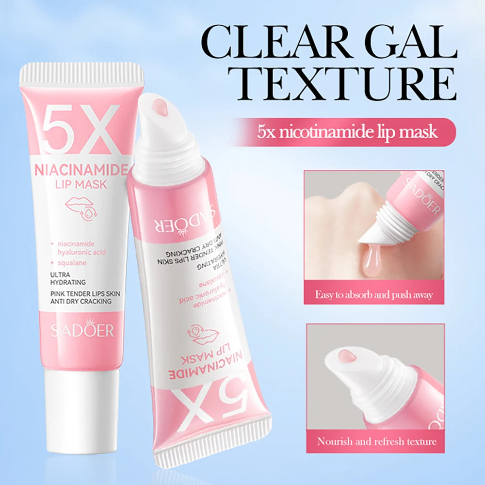 Niacinamide Plumping Lip Mask - Intense Hydration Lip Balm 10g