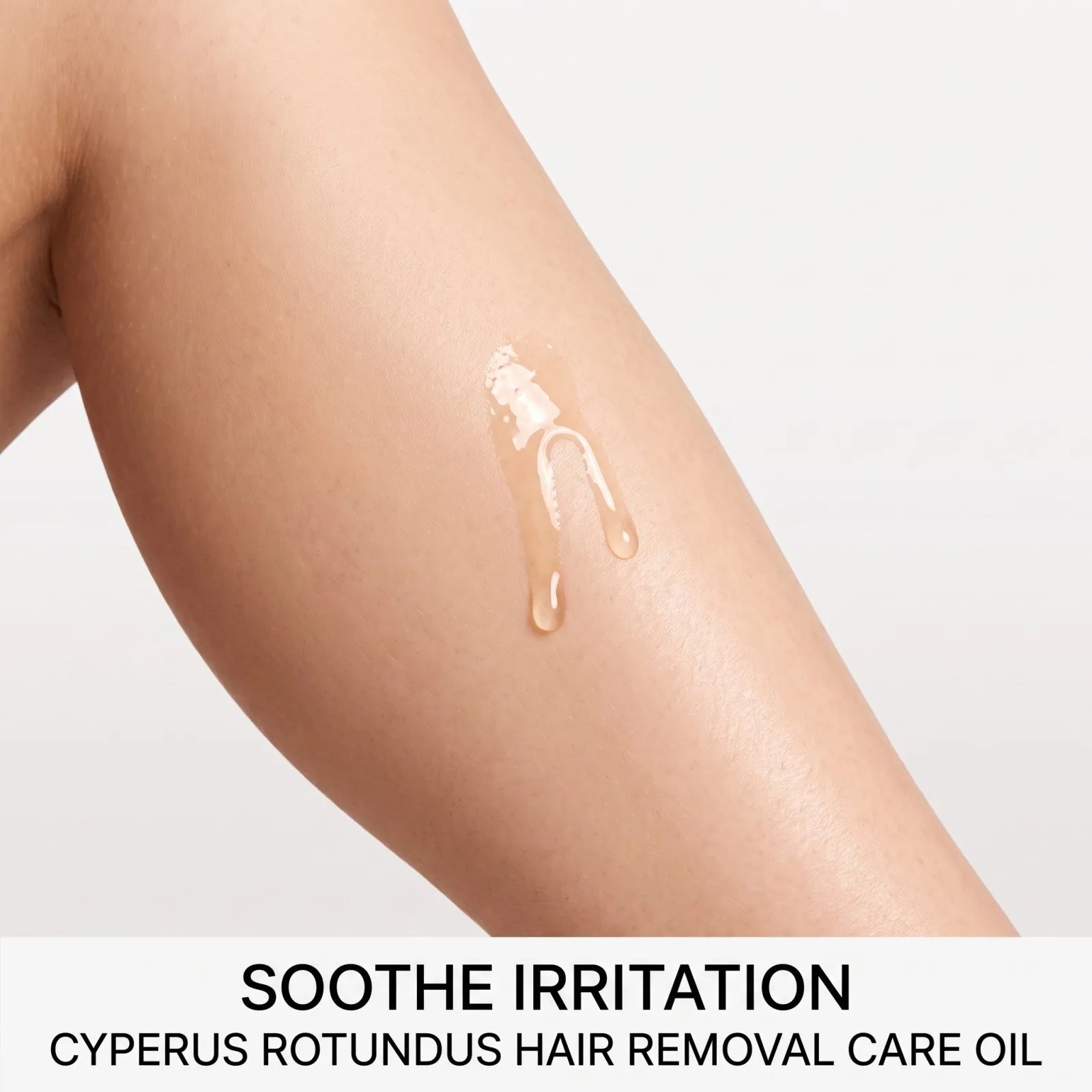 Cyperus Rotundus Hair Removal Care Oil Soothe Nourish Hair Reduction Deep Moisturizing After Shave Smooth Skin Non Greasy 60ml