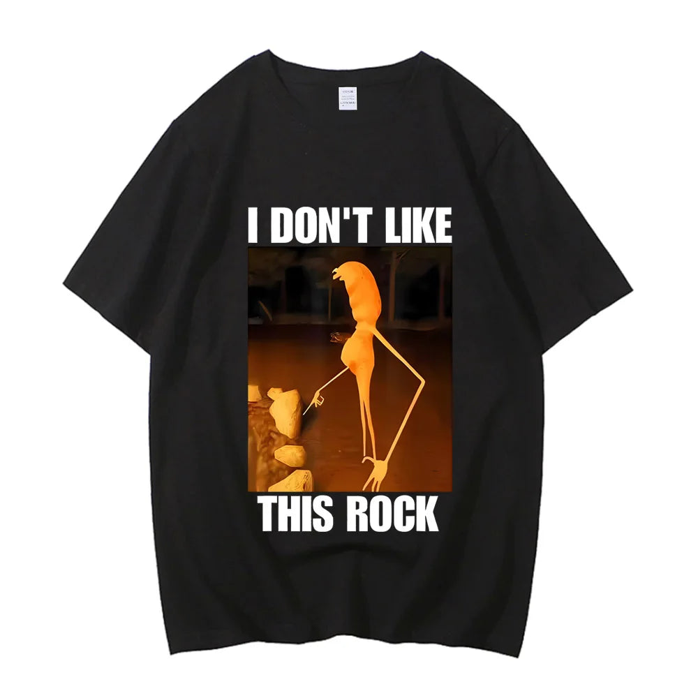 I Dont Like This Rock T Shirts Funny Marcus The Worm Meme Tee Shirt Men Women'S Fashion High Street High Quality Cotton T-Shirts