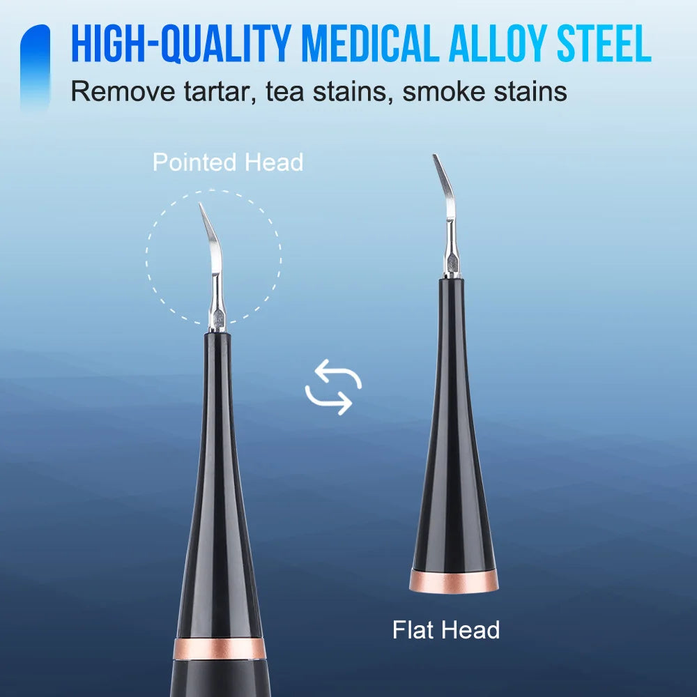 Dental Scaler Ultrasonic Scaler Tooth Cleaner Dental Stone Removal Electric Sonic Plaque Remover for Teeth Stain Tartar