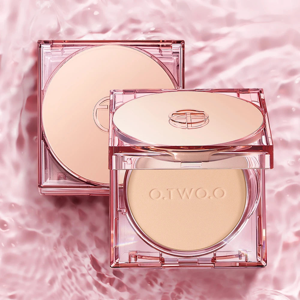 Wholesale O.TWO.O Face Powder 24 Hours Oil-control  Waterproof Matte Face Makeup Cosmetic Setting Compact Powder